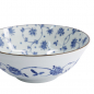 Preview: TDS, Ramen Bowl, Natsu Karakusa, Blue/White, Ø 21 x 7.8 cm 1000ml - Item No. 22310