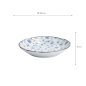 Preview: TDS, Plate, Natsu Karakusa, Blue/White, Ø22x4cm, Item No. 22312