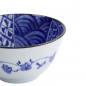 Preview: TDS, Rice Bowl, Natsu Shozui, Ø 12 x 6.4 cm, Blue/White - Item No. 22317