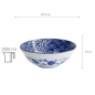 Preview: TDS, Ramen Bowl, Natsu Shozui, Blue/White, Ø 21 x 7.8 cm 1000ml - Item No. 22319