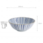 Preview: TDS, Ramen Bowl, Natsu Tokusa, Blue/White, Ø 21 x 7.8 cm 1000ml - Item No. 22328