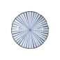 Preview: Plate Natsu Tokusa Blue/White, Porcelain, Ø 22 × 4 cm, Item No. 22330