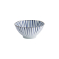 Preview: Rice Bowl Natsu Tokusa Mixed Bowl Blue/White, Porcelain, Ø 17.8 × 9.5 cm, 1 l, Item No. 22334