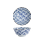 Preview: Tokyo Design Studio Tayo Bowl Natsu Nami Blue/White, Porcelain, Ø 15.2 × 6.7 cm, 500 ml
