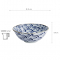 Preview: TDS, Ramen Bowl, Natsu Nami, Blue/White, Ø 21 x 7.8 cm 1000ml - Item No. 22337