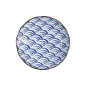 Preview: Plate Natsu Nami Blue/White, Porcelain, Ø 22 × 4 cm, Item No. 22339