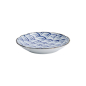 Preview: Plate Natsu Nami Blue/White, Porcelain, Ø 22 × 4 cm, Item No. 22339