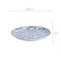 Preview: TDS, Plate, Natsu Nami, Ø 24.7 x 3 cm, Blue/White - Item No. 22341