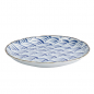 Preview: TDS, Plate, Natsu Nami, Ø 24.7 x 3 cm, Blue/White - Item No. 22341