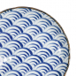 Preview: TDS, Plate, Natsu Nami, Ø 24.7 x 3 cm, Blue/White - Item No. 22341