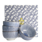 Preview: TDS, 4 Bowls Set, Sendan Tokusa, Ø 12,8 cm, Item No. 22511