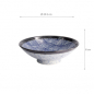 Preview: TDS, Bowl in Gift Box, Aisai Seigaiha, Ø 24.5 x 8 cm, Item No. 22514
