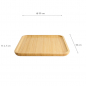 Preview: 30x30x1.7cm Bamboo Wooden Tray at g-HoReCa (picture 6 of 6)