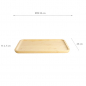 Preview: 33x23x1.7cm Bamboo Wooden Tray at g-HoReCa (picture 6 of 6)