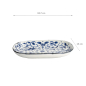 Preview: TDS, Plate, Tokyo Blue Maizuru Oblong, 18.7x13cm, Item No. 22622