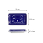 Preview: Sushi-Platte Kawaii Lucky Cat Blau, Porzellan, 21 × 13,5 cm, Art.-Nr. 22661