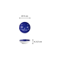 Preview: Saucenschale Kawaii Lucky Cat Blau, Porzellan, Ø 9 × 2,5 cm, Art.-Nr. 22663