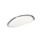 Preview: Oval Serving Platter Monte Negro White/Blue, Stoneware, 39 × 22 × 4 cm, Item No. 24351
