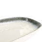 Preview: Oval Serving Platter Monte Negro White/Blue, Stoneware, 39 × 22 × 4 cm, Item No. 24351