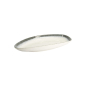 Preview: Oval Serving Platter Monte Negro White/Blue, Stoneware, 39 × 22 × 4 cm, Item No. 24351