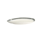 Preview: Oval Serving Platter Monte Negro White/Blue, Stoneware, 39 × 22 × 4 cm, Item No. 24351