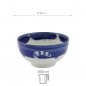 Preview: TDS, Rice Bowl, Kawaii Cat Neko, Blue, Ø 16 cm 800 ml - Item No. 2469