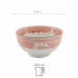 Preview: TDS, Rice Bowl, Kawaii Cat Neko, Pink, Ø 16 cm 800 ml - Item No. 2470