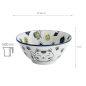 Preview: TDS, Bowl, Kawaii Lucky Cat Neko, Blue, Ø 15 x 7 cm, 500ml - Item No. 33008