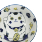 Preview: TDS, Schale, Kawaii Lucky Cat Neko, Blau, Ø 15x7cm 500ml cm - Art Nr. 33008