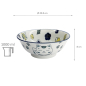 Preview: TDS, Ramen Bowl, Kawaii Lucky Cat Neko, Blue, Ø 20.8 x 8cm, 1000ml - Item No. 33010