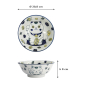 Preview: Ramenschale Kawaii Lucky Cat Neko Blau, Porzellan, Ø 20,8 × 8 cm, 1 l, Art.-Nr. 33010