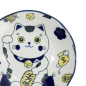 Preview: TDS, Pasta Plate, Kawaii Lucky Cat Neko, Blue, Ø 21x 5 cm, Item No. 33012