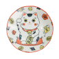 Preview: TDS, Pasta Plate, Kawaii Lucky Cat Neko, Red, Ø 21x 5 cm, Item No. 33013