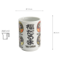 Preview: TDS, Cup, Emboss Daruma, Ø 7,2x10,2cm 260ml, Item No. 33016