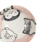 Preview: TDS, Reis Schale, Kawaii Animal, Rosa, Ø 12x6,4cm 300ml, Art.-Nr. 33018