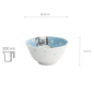 Preview: TDS, Rice Bowl, Kawaii Animal, Blue, Ø 12x6.4cm 300ml, Item No. 33020