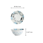 Preview: Tayo Bowl Kawaii Animal Blue, Porcelain, Ø 15.2 × 6.7 cm, 500 ml, Item No. 33021