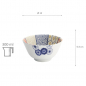 Preview: TDS, Rice Bowl, Mino Shozui, Navy, Ø 12 x 6.4 cm 300ml, Item No. 33024