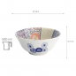 Preview: TDS, Bowl, Mino Shozui, Mixed Bowl, Navy, Ø 15.2x6.7cm 500ml, Item No. 33025