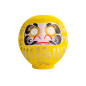 Preview: TDS, Daruma, Decoration, Yellow, Ø 17 cm - Item No. 33046