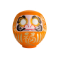 Preview: TDS, Daruma, Decoration, Orange, Ø 17 cm - Item No. 33047