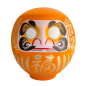 Preview: TDS, Daruma, Dekoration, Orange, 40cm - Art Nr. 33059