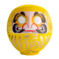Preview: TDS, Daruma, Dekoration, Gelb, 75cm - Art Nr. 33064
