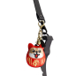Preview: TDS, Aufnäher Schlüsselanhänger, Daruma Shiba-Dog, Art Nr. 33129