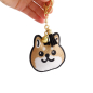 Preview: TDS, Patch Keychain, Shiba-Dog Face, Item No. 33133