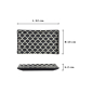 Preview: Sushi Plate Onyx Noir Mermaid Black, Porcelain, 22 × 13 × 2 cm, Item No. 33167