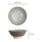Preview: Ramen Bowl Satomaki Kairagi Brown/White, Porcelain, Ø 21.5 × 9 cm, 1.3 l, Item No. 33173