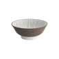 Preview: Ramen Bowl Satomaki Tokusa Brown/White, Porcelain, Ø 21.5 × 9 cm, 1.3 l, Item No. 33180