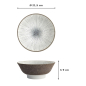 Preview: Ramen Bowl Satomaki Tokusa Brown/White, Porcelain, Ø 21.5 × 9 cm, 1.3 l, Item No. 33180