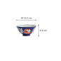 Preview: Schale Kawaii Daruma Blau, Porzellan, Ø 11,5 × 6 cm, 300 ml, Art.-Nr. 33203